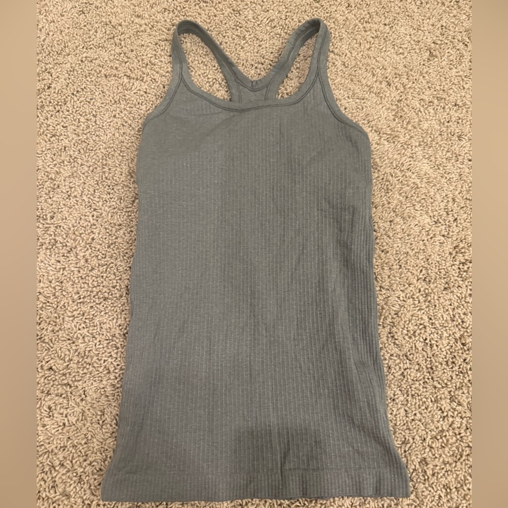 Muted Olive Lululemon Ebb to street tank top